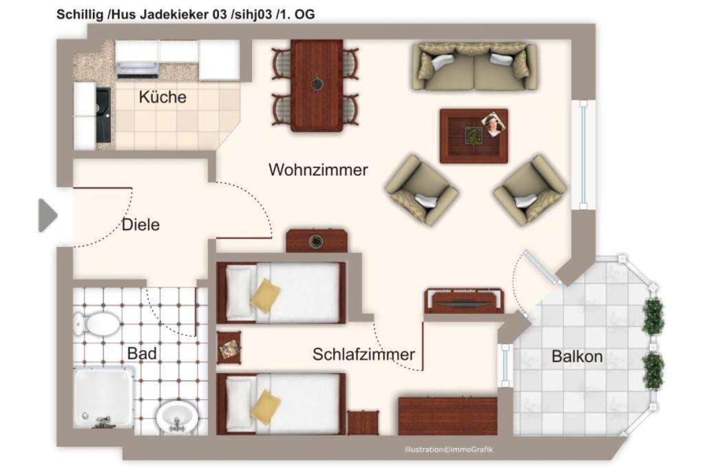 Apartamento Hus Jadekieker Hus Jadekieker 03 Schillig Exterior foto